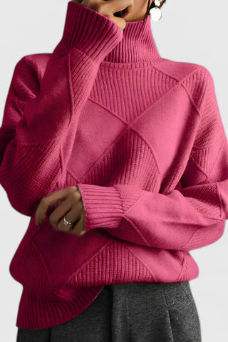 Jazmín | Jersey de Cuello Alto de Cachemira