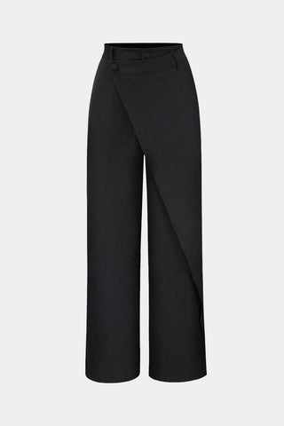 Oaklyn Pantalones Rectos con Drapado Moderno
