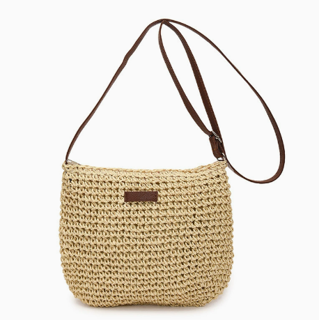 Adara™ | Bolso Bandolera de Rafia Tejida
