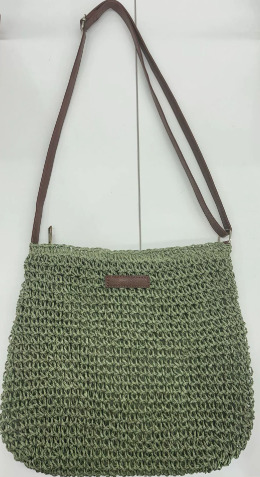 Adara™ | Bolso Bandolera de Rafia Tejida