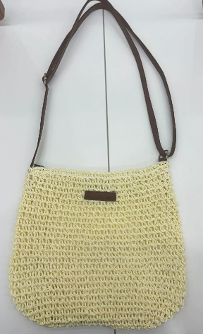 Adara™ | Bolso Bandolera de Rafia Tejida