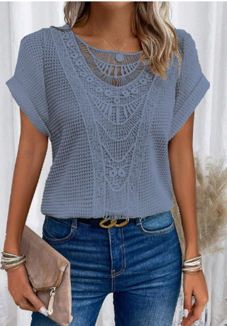 Ximena™ | Top Boho de Punto con Crochet