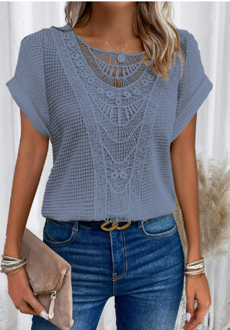 Ximena™ | Top Boho de Punto con Crochet