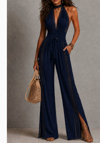 Yara™ | Mono Boho Halter con Crochet