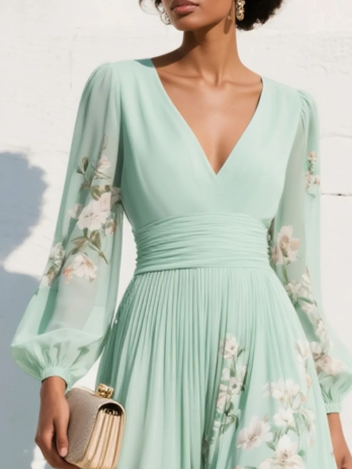 Coral™ | Vestido Midi con Estampado Floral